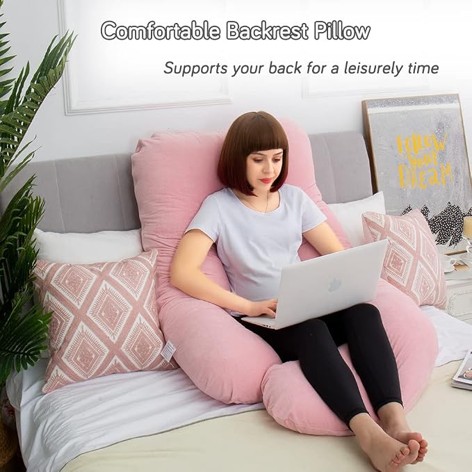 60 Inch Pregnancy Pillows for Sleeping | Extra Large U Shaped Body Pillow - Image 8