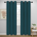 Easy-Going Thermal Grommet Blackout Curtains, 2 Panels 46x84 in | Peacock Blue by Easy-Going