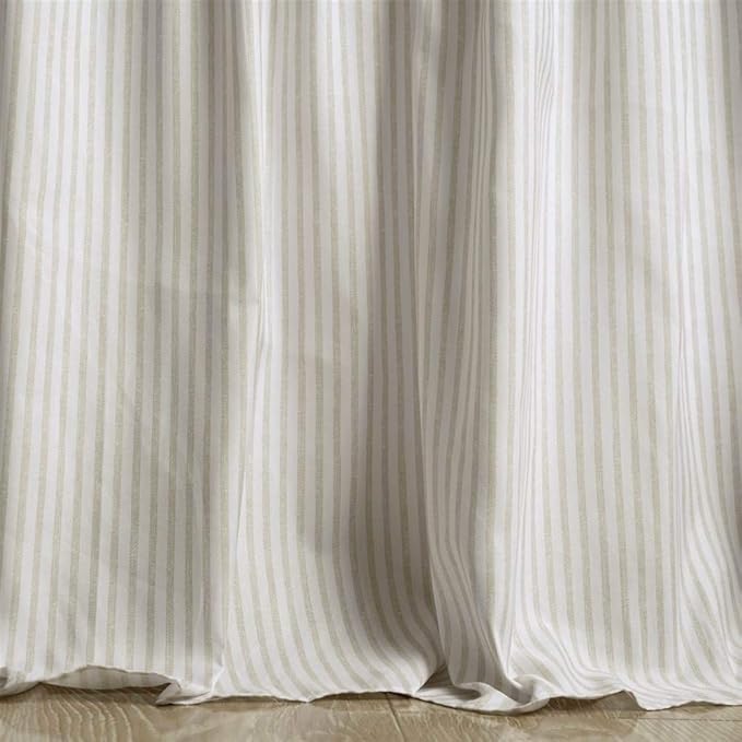 Lush Decor Ticking Stripe Bedspread Full Size 3 Piece Set Wheat - Image 5