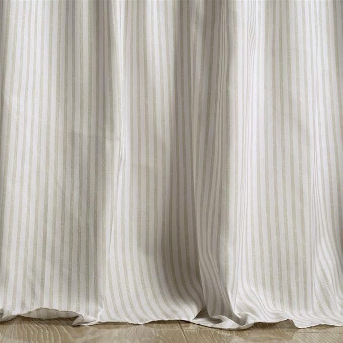 Lush Decor Ticking Stripe Bedspread Twin Size 2 Piece Set Wheat - Image 5