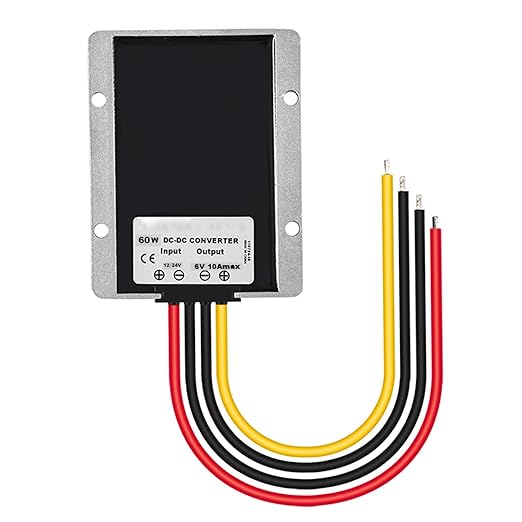 MGGi DC/DC Voltage Reducer Converter 12V 24V Step Down to 6V 10A 60W, Power Supply Module Buck Transformer, Waterproof, for Golf Cart, Forklifts, Car