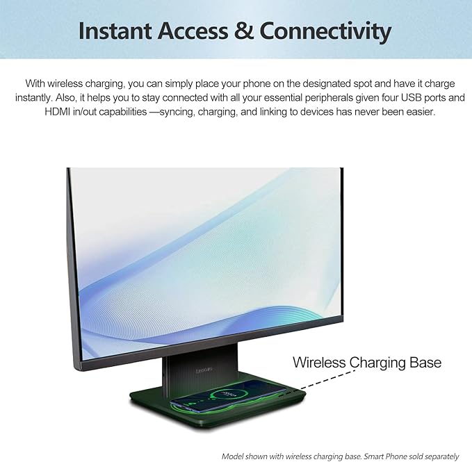 Lenovo 2024 IdeaCentre I Business All-in-One, 27" FHD Touchscreen 100Hz, Intel Core i5-13420H, 32GB DDR5 RAM, 1TB SSD, Wireless Charging Base, Wireless KB & Mouse, Wi-Fi 6, Windows 11 Pro, Grey