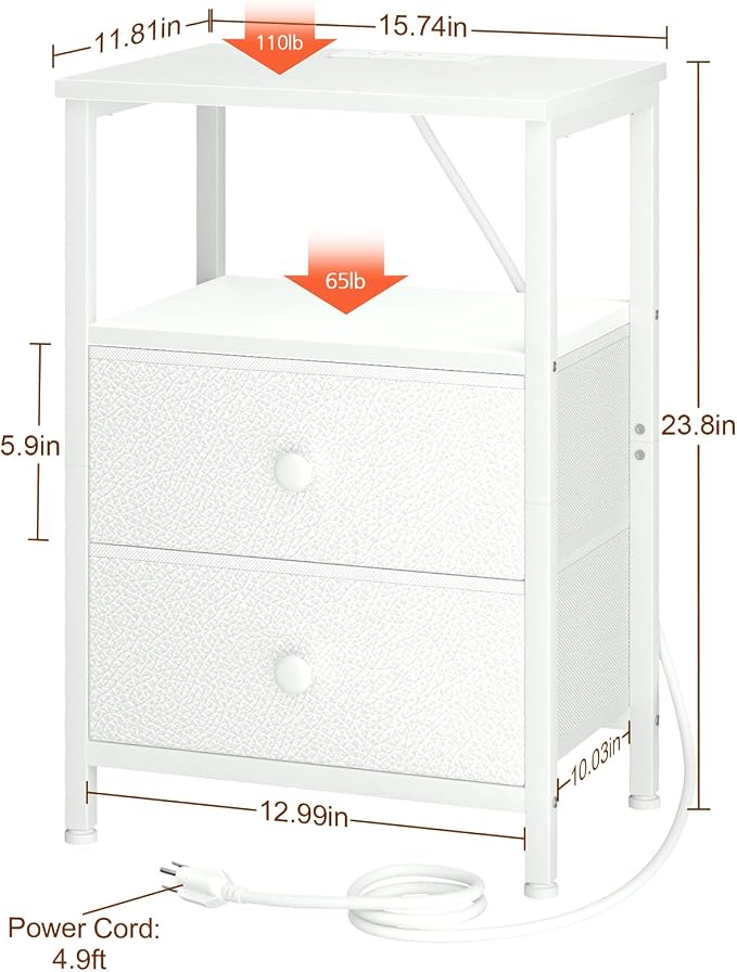 Night Stand, Small Nightstand - Image 6