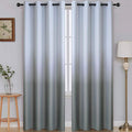 SimpleHome Ombre Gradient Grey White to Gray Curtains by SimpleHome