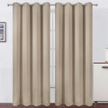 Blackout Curtains 52 x 108 inch/Khaki Curtains Set of 2 Panels/Thermal by Lemomo