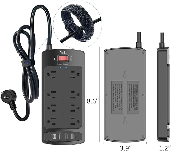 Surge Protector Power Strip - Image 7