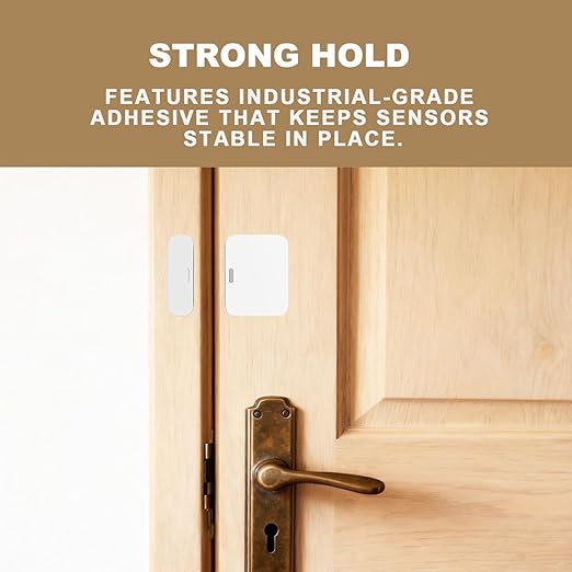 AUFORPET Thick Adhesive Replacement Tape Compatible with SimpliSafe Entry Door Sensor Magnet, Pre-Cut Pads, Easy Installation, Pack of 12 Sensor Pads & 12 Magnet Pads