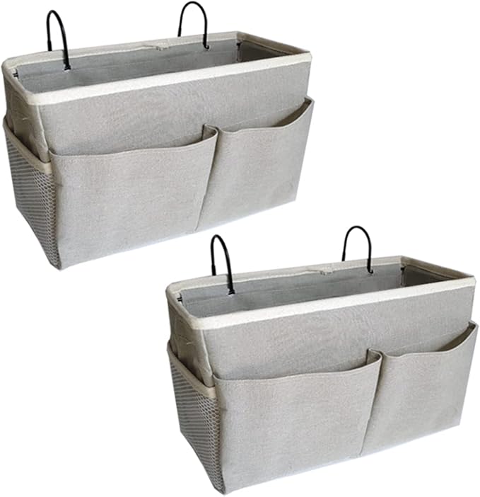 SMALL GOAL Bedside Caddy, Bedside Hanging Storage Organizer by Someteth