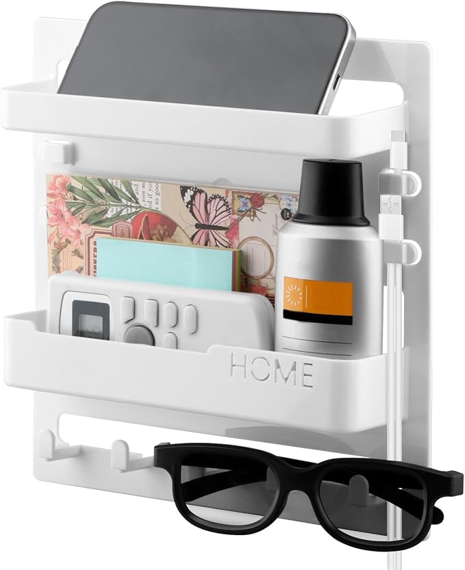 Bedside Shelf Wall Mount Organizer by Unknown