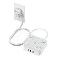TESSAN Surge Protector Flat Extension Cord 5 Ft, Ring Plug Power Strip | 4 by TESSAN