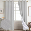 Diraysid 100% Blackout Curtains Light Grey Linen Curtains by Diraysid%2C+refresh+your+life