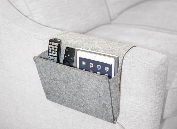 Kikkerland Large Grey Felt Pocket Caddy - Image 5