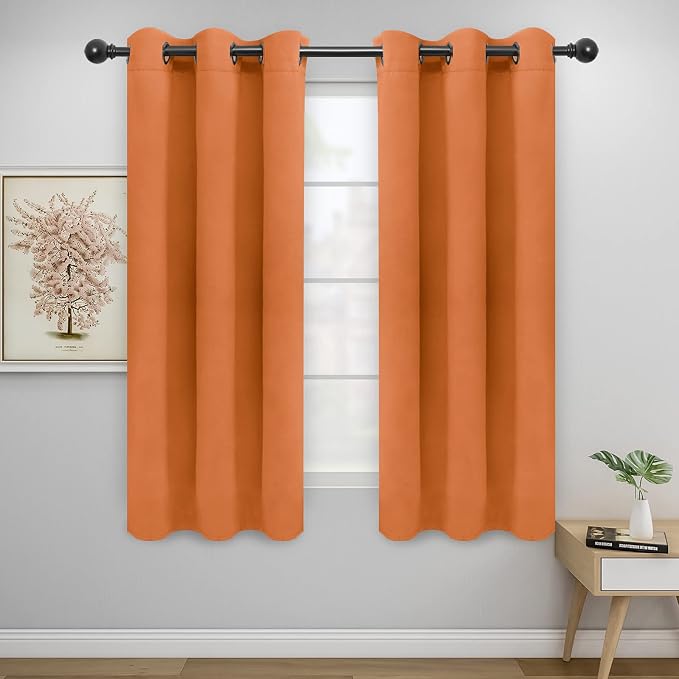 Easy-Going Thermal Grommet Blackout Curtains, 2 Panels 42x63 in, Noise Reduction by Easy-Going