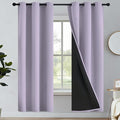 Yakamok Light Purple Blackout Curtains 63 inches Long by Yakamok