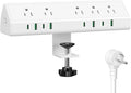 Jgstkcity Desk Clamp Power Strip USB C 45W, 8 USB, 20FT Cable, Edge Mount by Jgstkcity