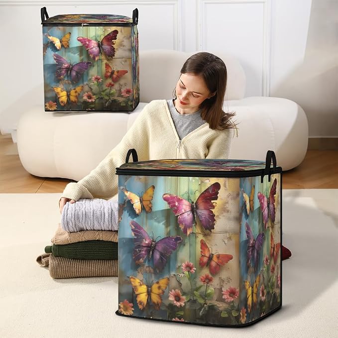 2pcs blanket storage bag for under bed, closet organizers 95L | clothing - Image 5