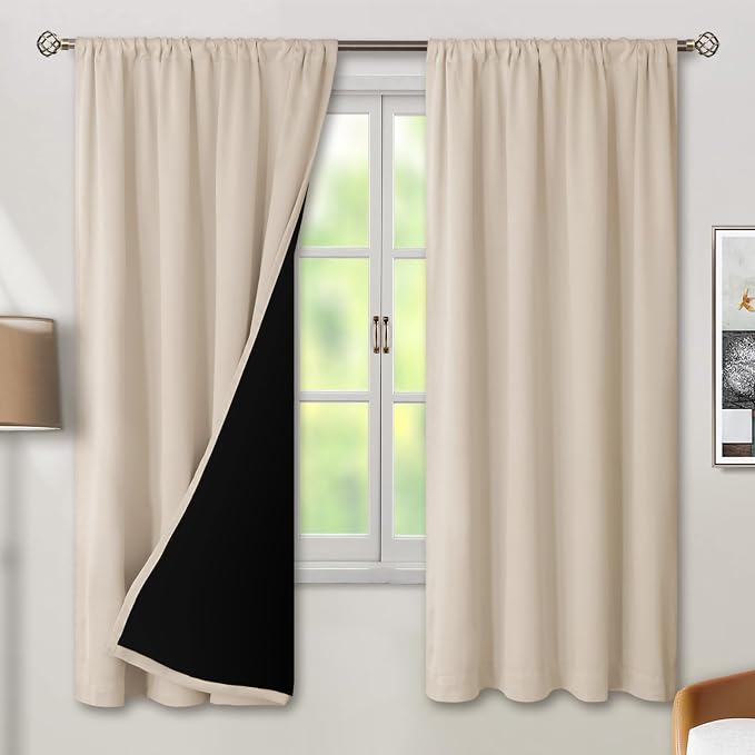 BGment Champagne Blackout Curtains by BGment