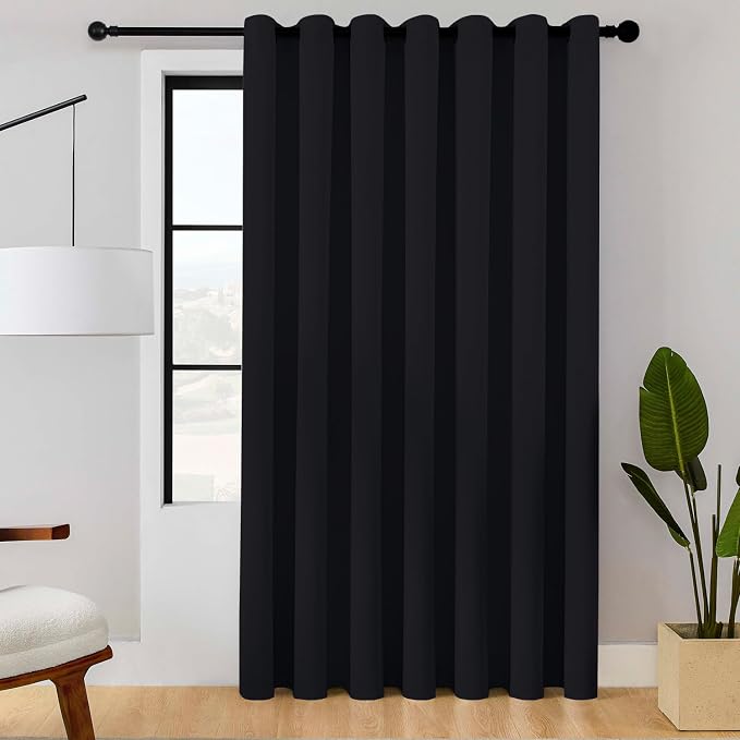 ChrisDowa Room Divider Curtains 84 Inches Long Sliding Door Curtain 1 Panel | by ChrisDowa