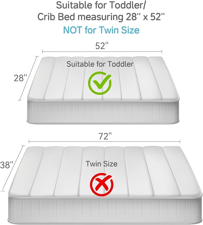 Wowelife Toddler Comforter Set for Girls, Pale Beige Toddler Bedding Set, 4 Pieces Double Ruffles Soft and Breathable Bed Set Includes Comforter, Fitted Sheet, Flat Top Sheet and Pillowcase
