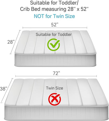 Wowelife Toddler Comforter Set for Girls, Pale Beige Toddler Bedding Set, 4 Pieces Double Ruffles Soft and Breathable Bed Set Includes Comforter, Fitted Sheet, Flat Top Sheet and Pillowcase