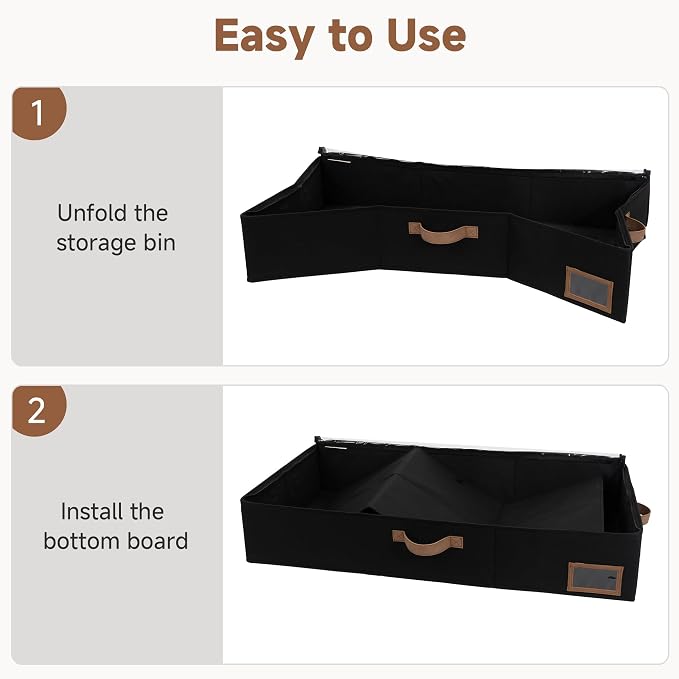 StorageWorks 6 Inch Low Profile Under Bed Storage Containers - Image 7