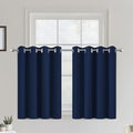COSVIYA Grommet Room Darkening Navy Blue Curtains 36 inch Long by COSVIYA