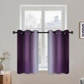 COSVIYA Grommet Room Darkening Ombre Purple Curtains W42xL36 inch | Purple and by COSVIYA