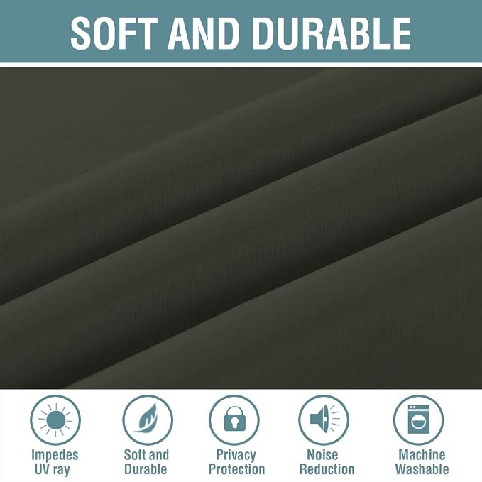 H.VERSAILTEX Blackout Curtain for Living Room Small Window Kitchen Blackout - Image 4