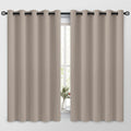 COSVIYA Grommet Room Darkening Natural Curtains 63 inch Long by COSVIYA