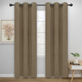 Easy-Going Thermal Grommet Blackout Curtains, 2 Panels 46x84 in, Tan | Machine by Easy-Going