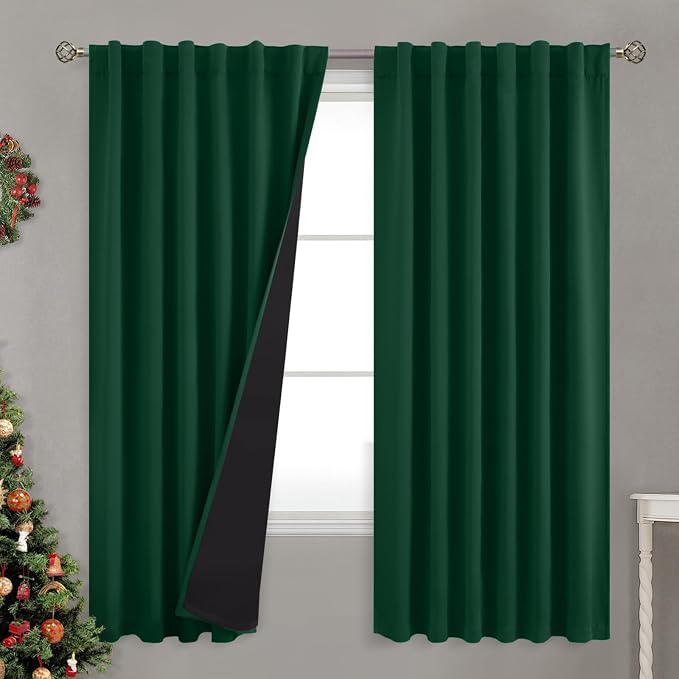 BGment 100% Thermal Insulated Blackout Curtains 72 Inches Long by BGment