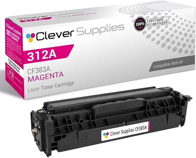 CS Replacement Toner Cartridge Compatible with HP Pro MFP M476DN CF383A Magenta 312A Color Pro MFP M476 Pro MFP M476DN Pro M476 M476DN M476DW