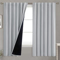 BGment Light Grey 100% Blackout Curtains 63 Inches Long by BGment