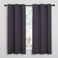 NICETOWN Greyish Purple Blackout Curtains 54 inches Length by NICETOWN