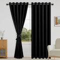 DWCN Black Blackout Curtains for Bedroom by DWCN