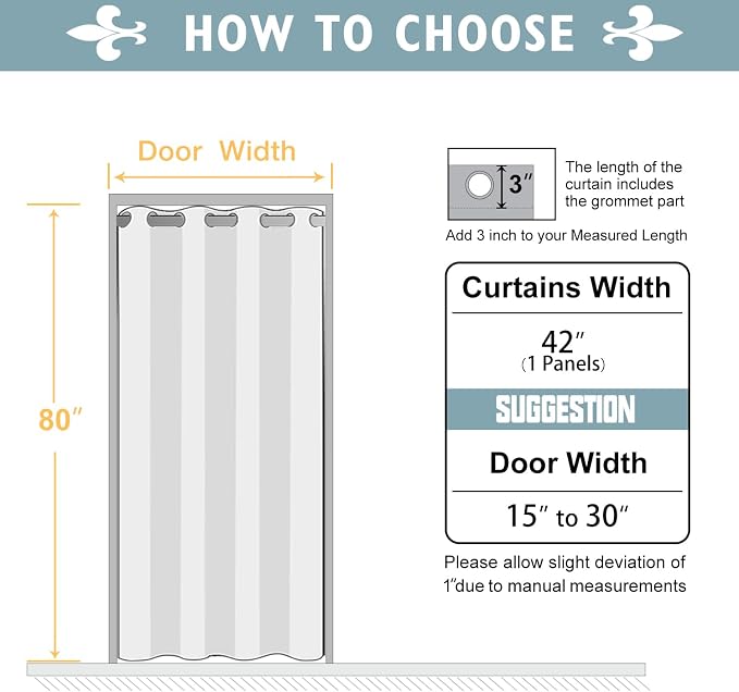 ChrisDowa Blackout Curtains Door Curtain - Image 6