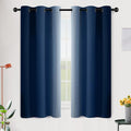 SimpleHome Ombre Blue to Grey White Curtains by SimpleHome