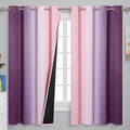 Pink and Purple Ombre Blackout Curtains by ESTELARTEXTILER