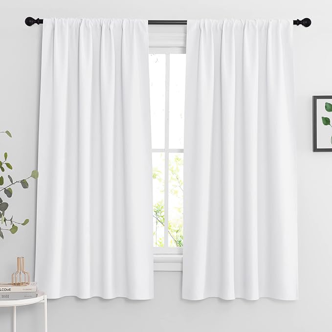 RYB HOME Extra Wide Curtains for Bedroom Living Dining Room 63 inches Long | by RYBHOME