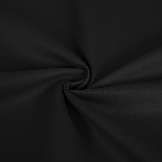 Blackout Curtains 84 Inch Length 2 Panels Set, Dark Grey Curtains Thermal Insulated Room Darkening Drapes for Bedroom, Rod Pocket Light Blocking Drapes Living Room(52W × 84L, Dark Grey)