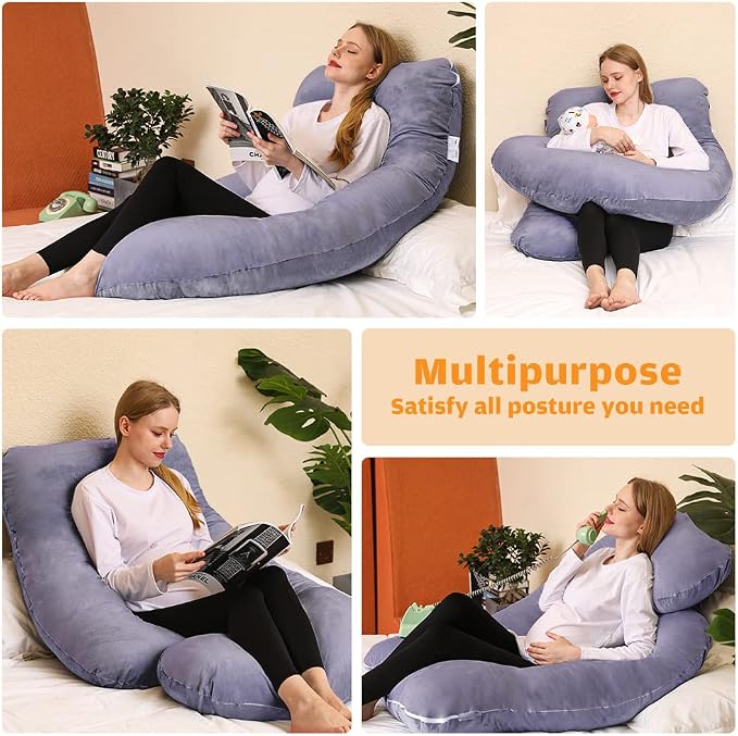 Chilling Home Pregnancy Pillow, U Shaped Full Body Maternity Pillow 58 inch - Image 2