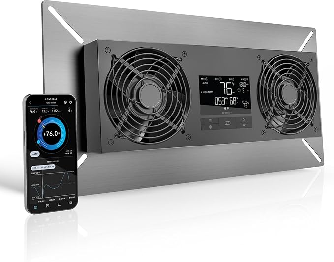 AC Infinity AIRTITAN T8-N, Crawlspace Basement Ventilator Fan, WiFi App-Compatible Temperature Humidity Controller, IP-55 Rated, Intake