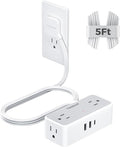 TESSAN Extension Cord 5 FT, Power Strip by TESSAN