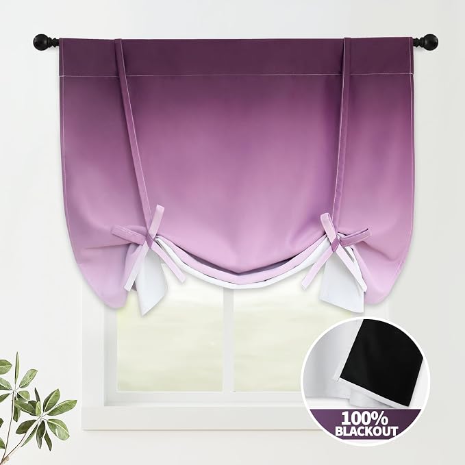 COSVIYA 100% Blackout Thermal Insulated Curtains 42x63 Inch - Image 2