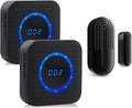 SanJie Wireless Door Chime for Business When Entering Door Entry Chime Door Bell with 800Ft Range Door Chimes When Door Opens for Home Door Alarm with Chime Adjustable Volume