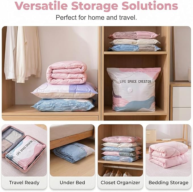 2026 New Vacuum Storage Bags for Home Clothes Compression Space Saver Bags - Image 6