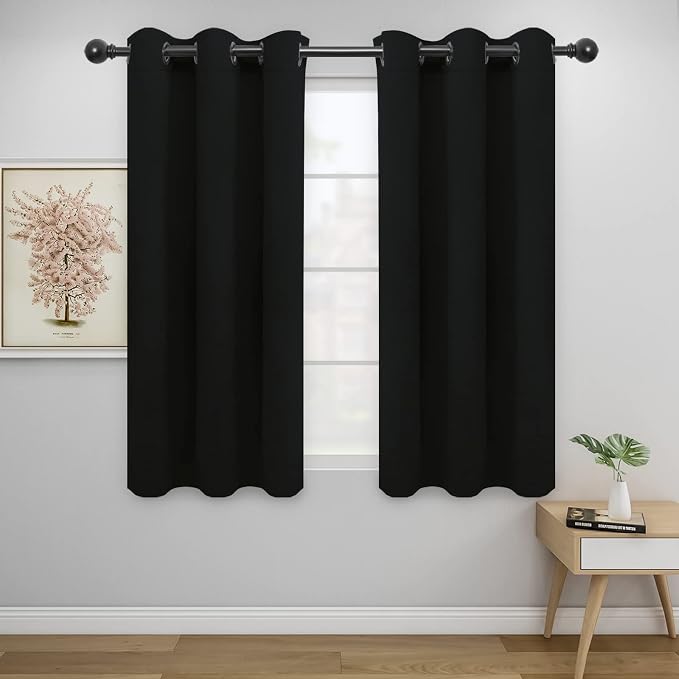 Easy-Going Thermal Grommet Blackout Curtains, 2 Panels 42x54 in, Noise Reduction by Easy-Going