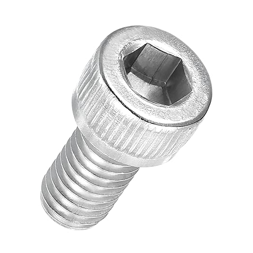 Kozelo 50pcs Socket Head Cap Screws - [M6-1 x 12mm] 304 Stainless Steel Allen Socket Drive for Electrical Motor 3D Printing Fan Engine Replacement Use, Silver