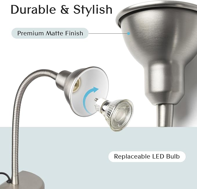 Patented Innovative Design Headboard Reading Light. No Drilling Golden Book - Image 4
