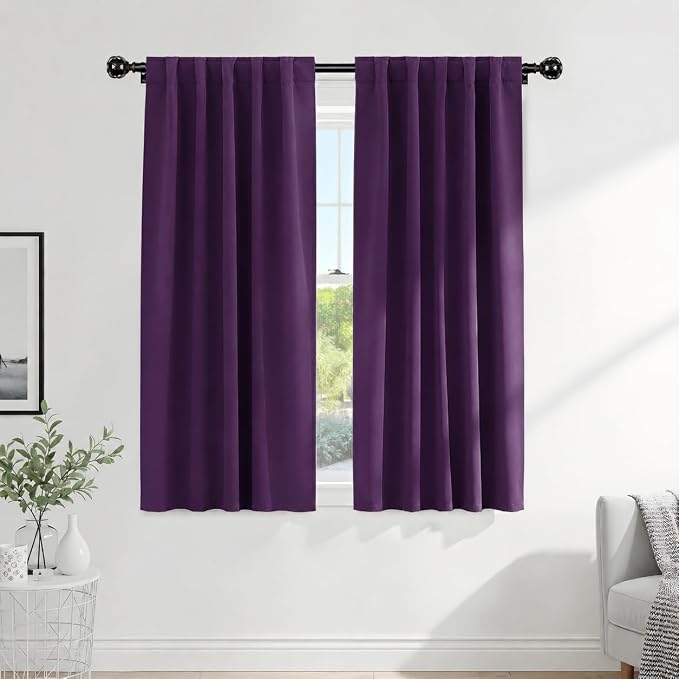PONY DANCE Purple Blackout Curtains by PONYDANCE